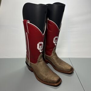 Vtg Nocona Women’s Boots NCAA University O F Oklahoma Sz 7 B